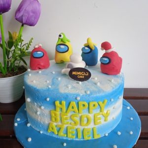 Kue Ulang Tahun Custom Cake Tema Among Us