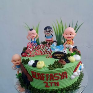 Kue Ulang Tahun Custom Cake Tema Upin Ipin