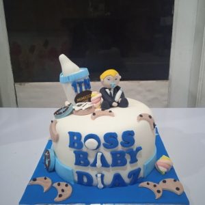 Kue Ulang Tahun Custom Cake Fondan Tema Boss Baby