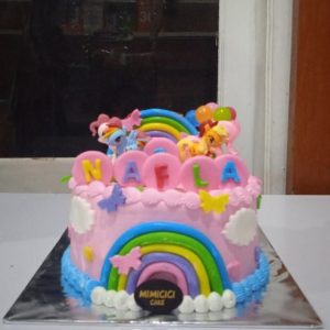 Kue Ulang Tahun Custom Cake Fondan Tema Little Pony