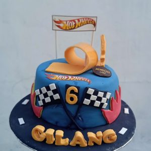 Kue Ulang Tahun Custom Cake Tema Hotwheels