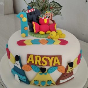 Kue Ulang Tahun Custom Cake Tema Zoo