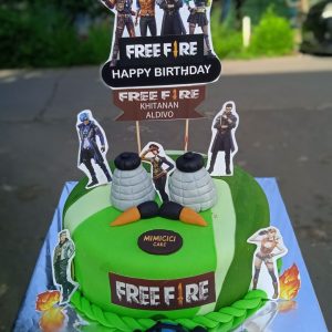 Kue Ulang Tahun Custom Cake Tema Free Fire