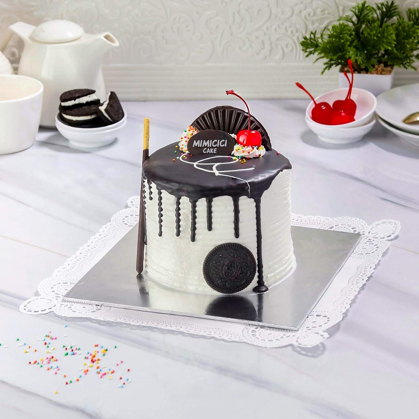 Kue Ulang Tahun Original Drip Cake Mimi Cici Cake
