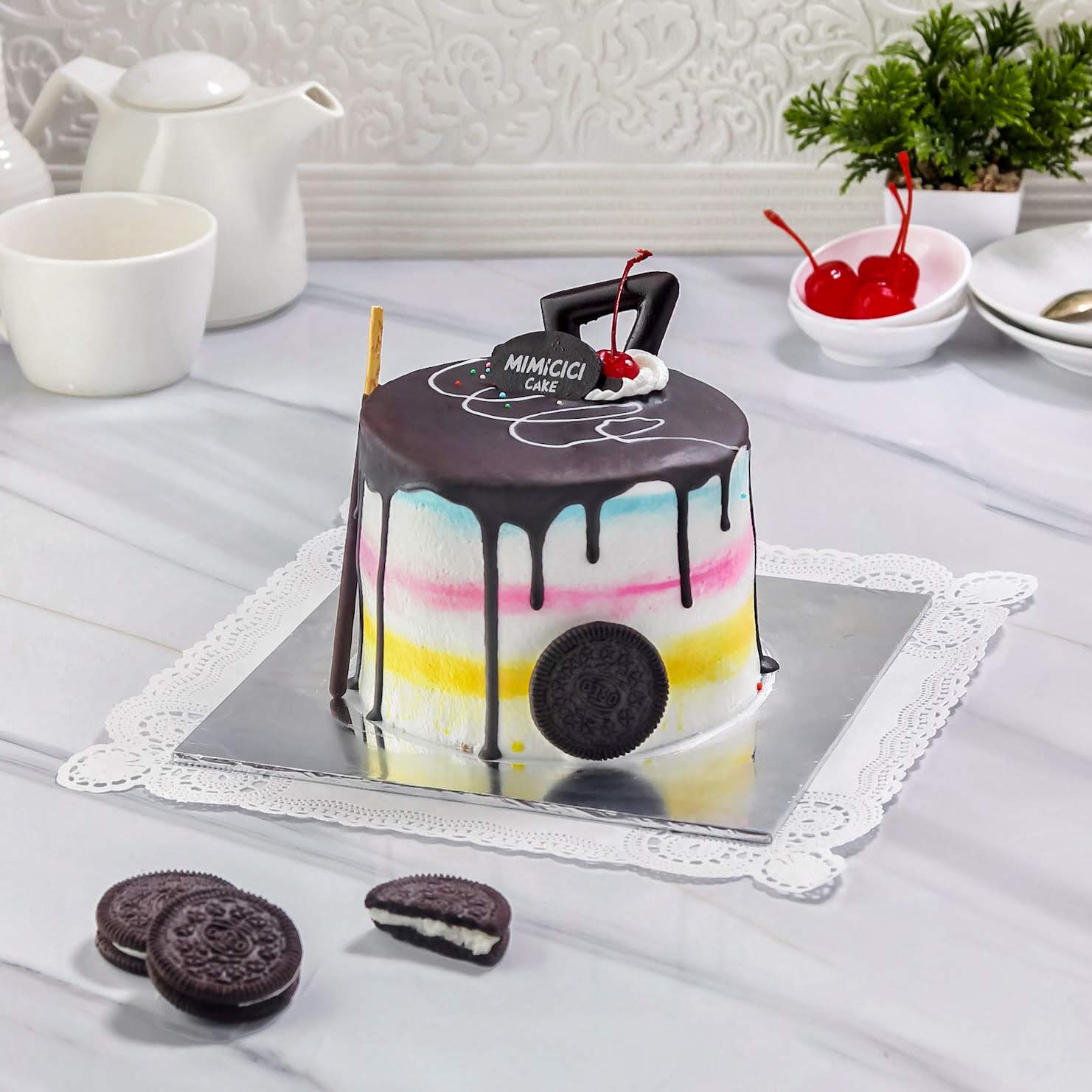 Kue Ulang Tahun Cream Rainbow Cake Mimicici Cake