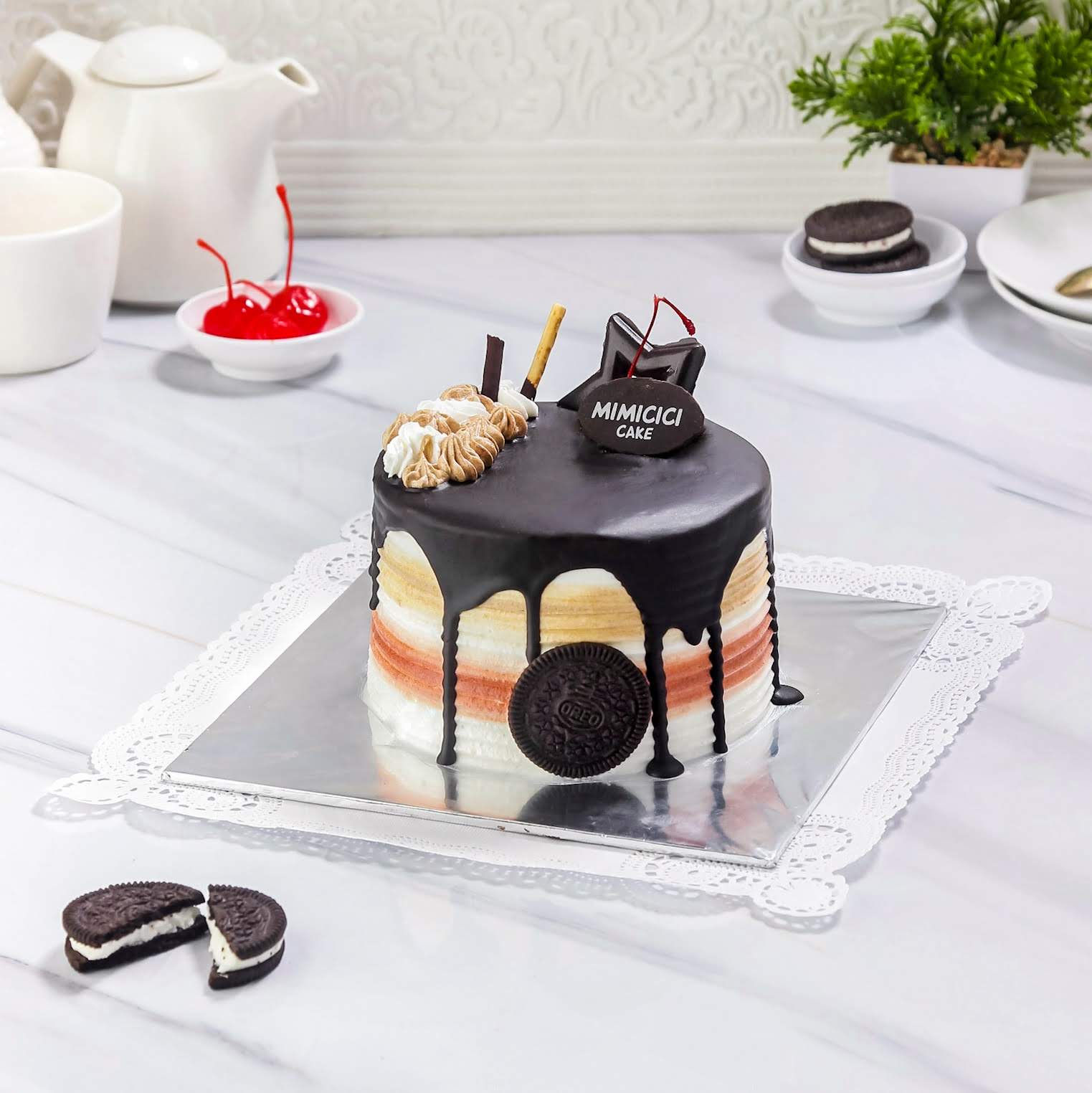Kue Ulang Tahun Layer Choco Drip Cake Mimicici Cake