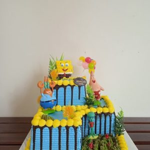 Kue Ulang Tahun Tingkat  Tema Spongebob