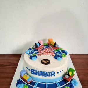 Kue Ulang Tahun Custom Cake Tema Thomas