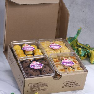 Parsel / Hampers Kue Kering Lebaran 4 Toples Mimicici