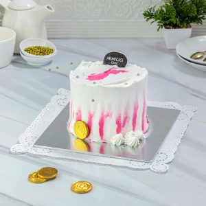 Korean Bento Cake Snow White Pink  by Mimicici Cake
