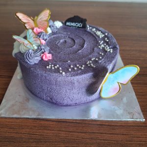 Kue Ulang Tahun Butterfly Purple Cake 18cm