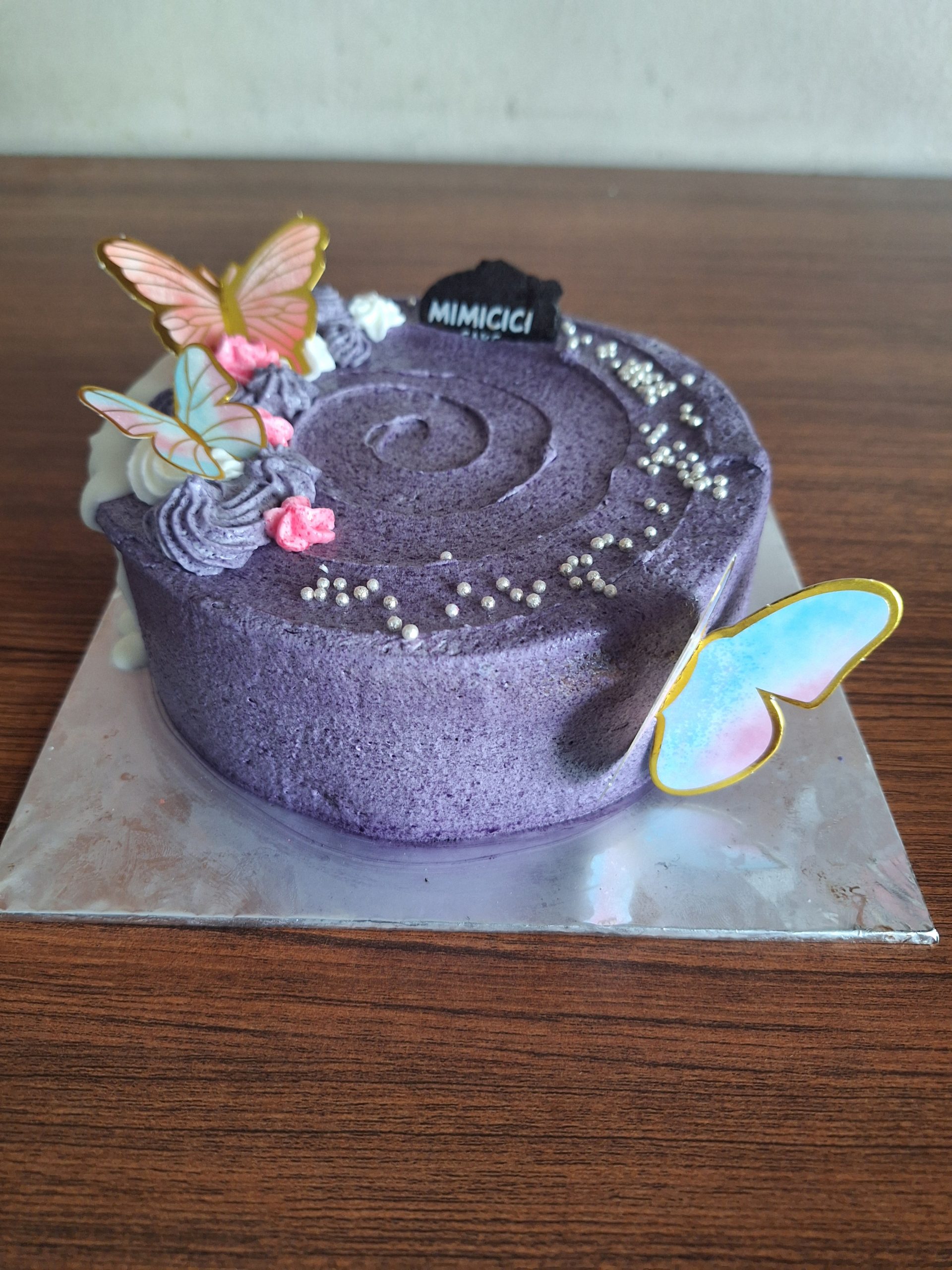 Kue Ulang Tahun Butterfly Purple Cake 18cm