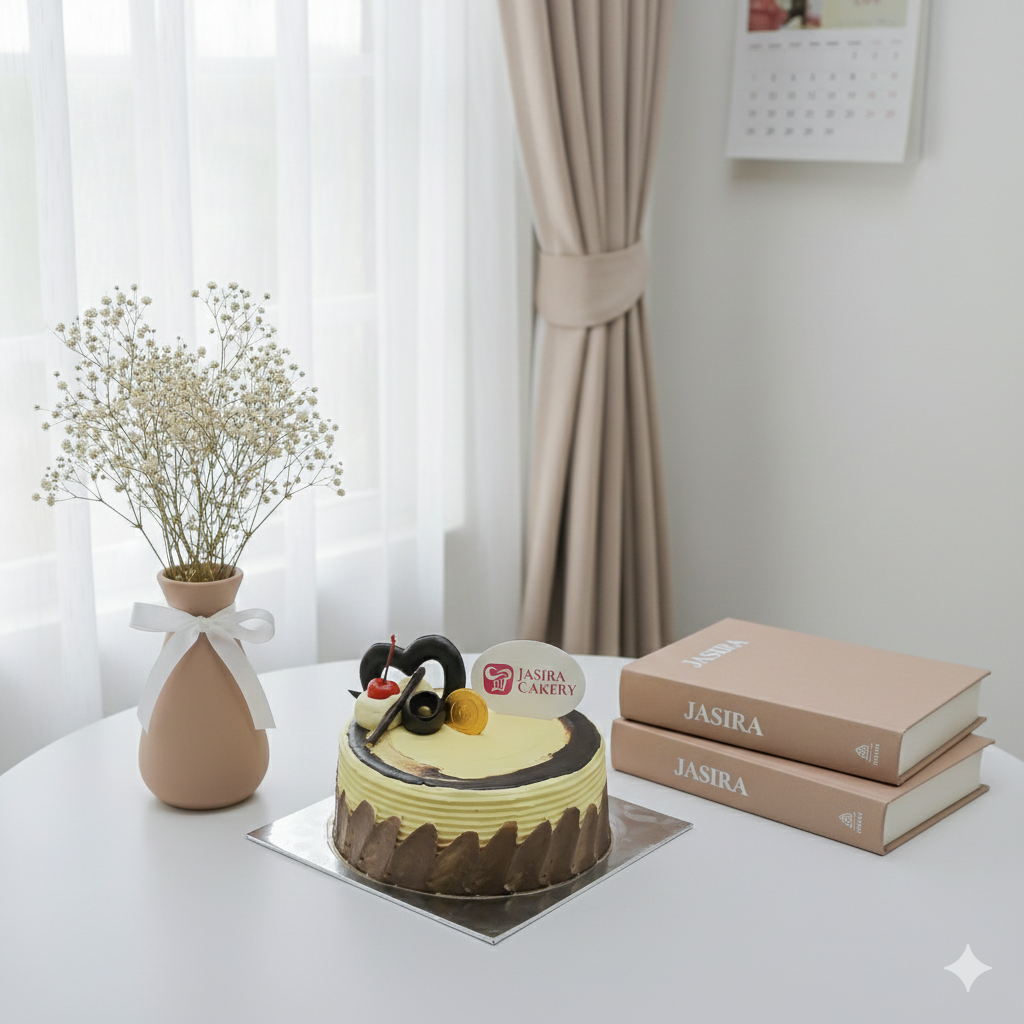 Chocolate Horizon Drip Cake 16cm by Jasira Cakery