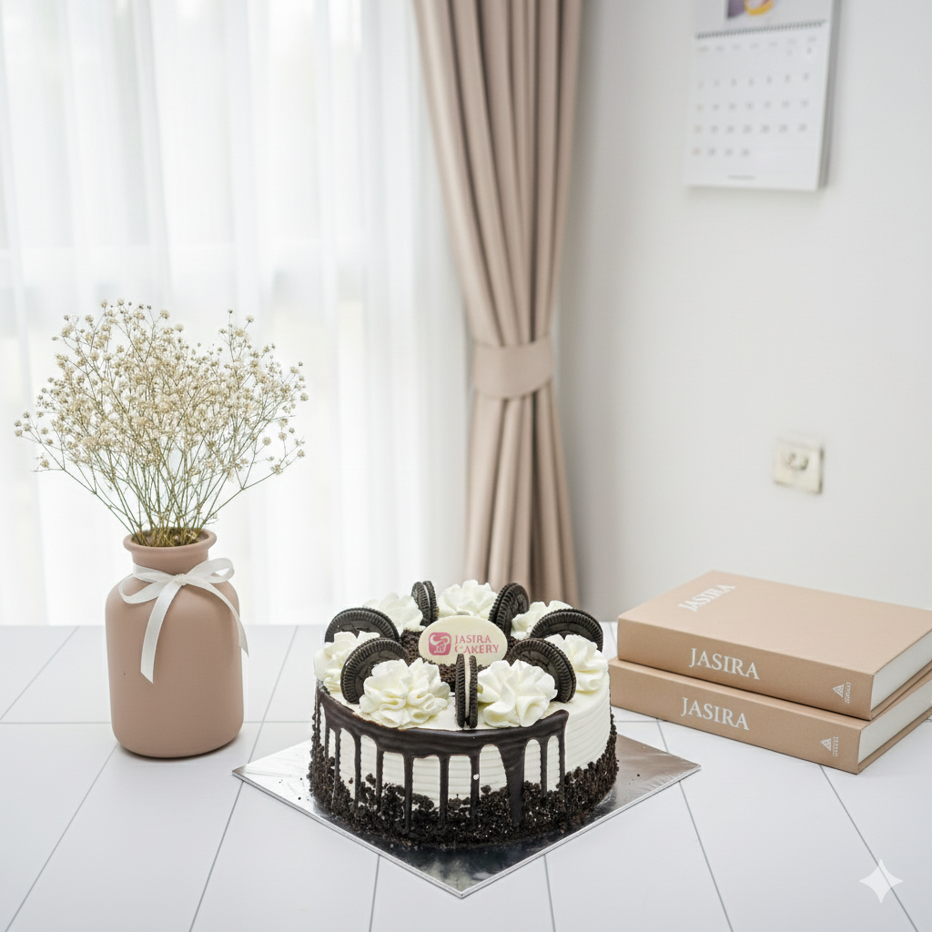 Dark Cookie Signature 16cm by Jasira Cakery