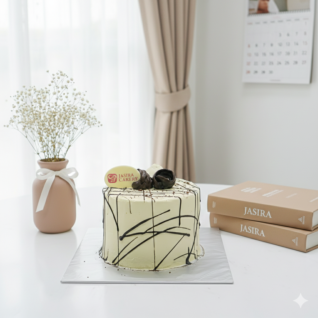 Classic Vanilla Drip 12cm by Jasira Cakery