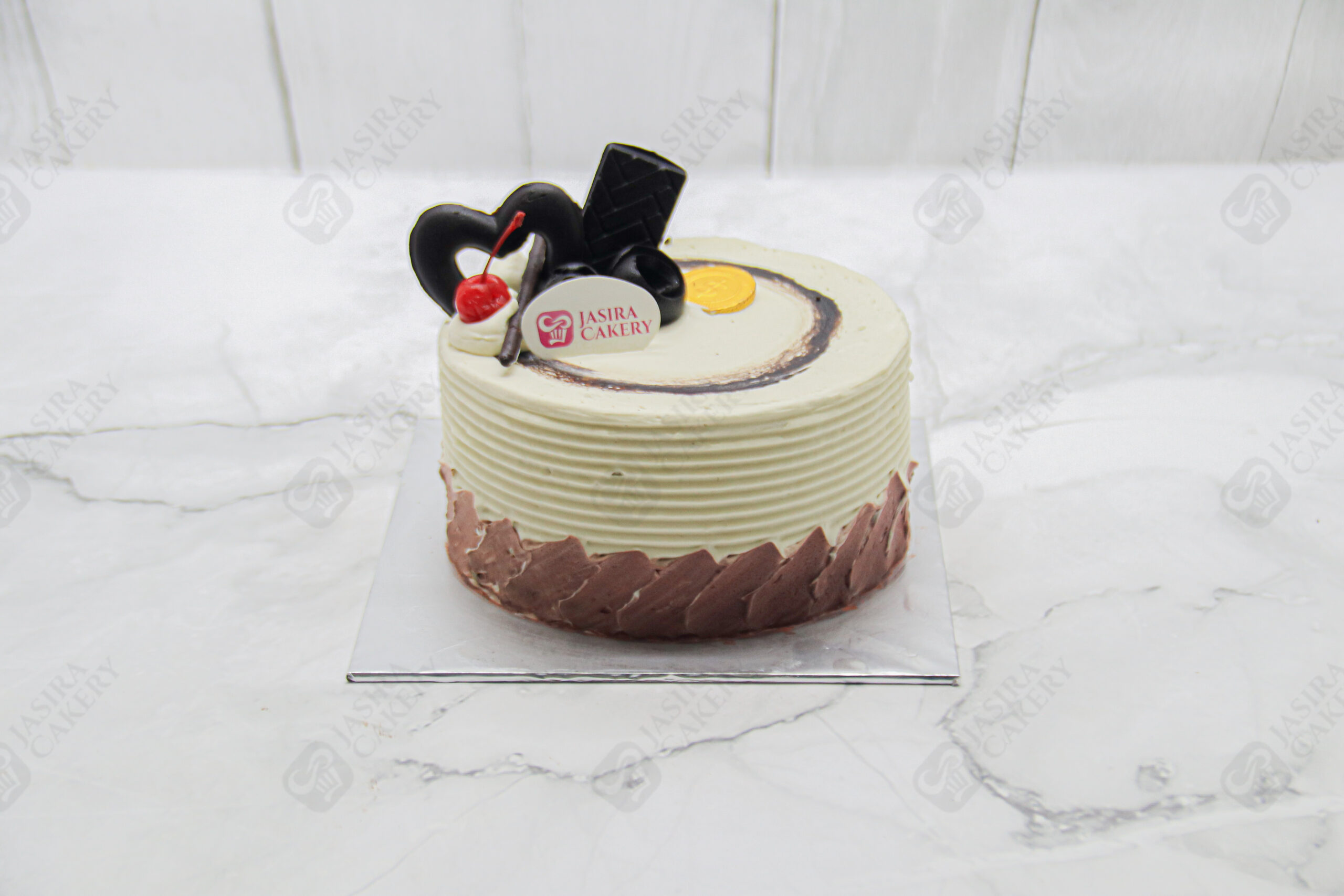 Chocolate Horizon Drip Cake 16cm by Jasira Cakery - Image 2