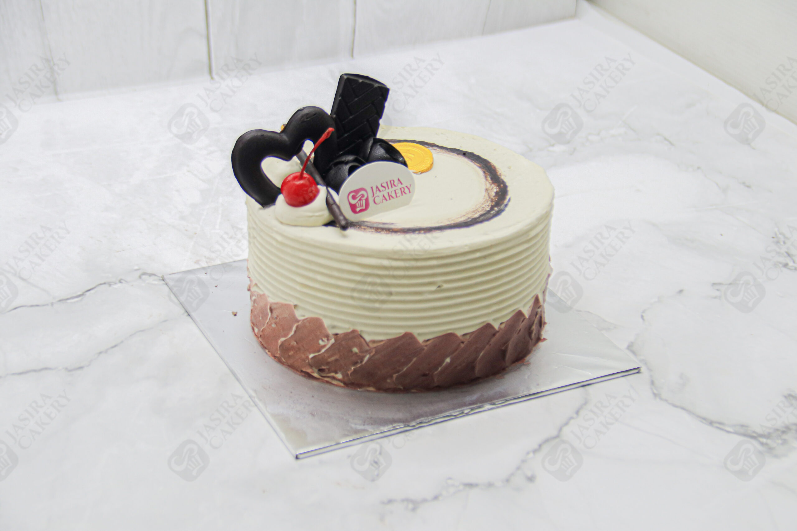 Chocolate Horizon Drip Cake 16cm by Jasira Cakery - Image 4