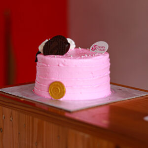 Rosy Pink Drip Cake 12cm by Jasira Cakery