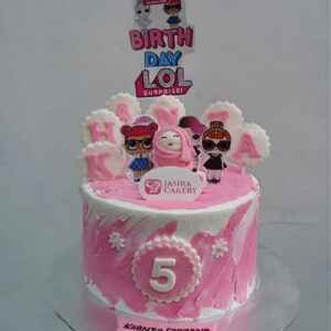 Custom Cake Tema LOL Surprise by Jasira Cakery