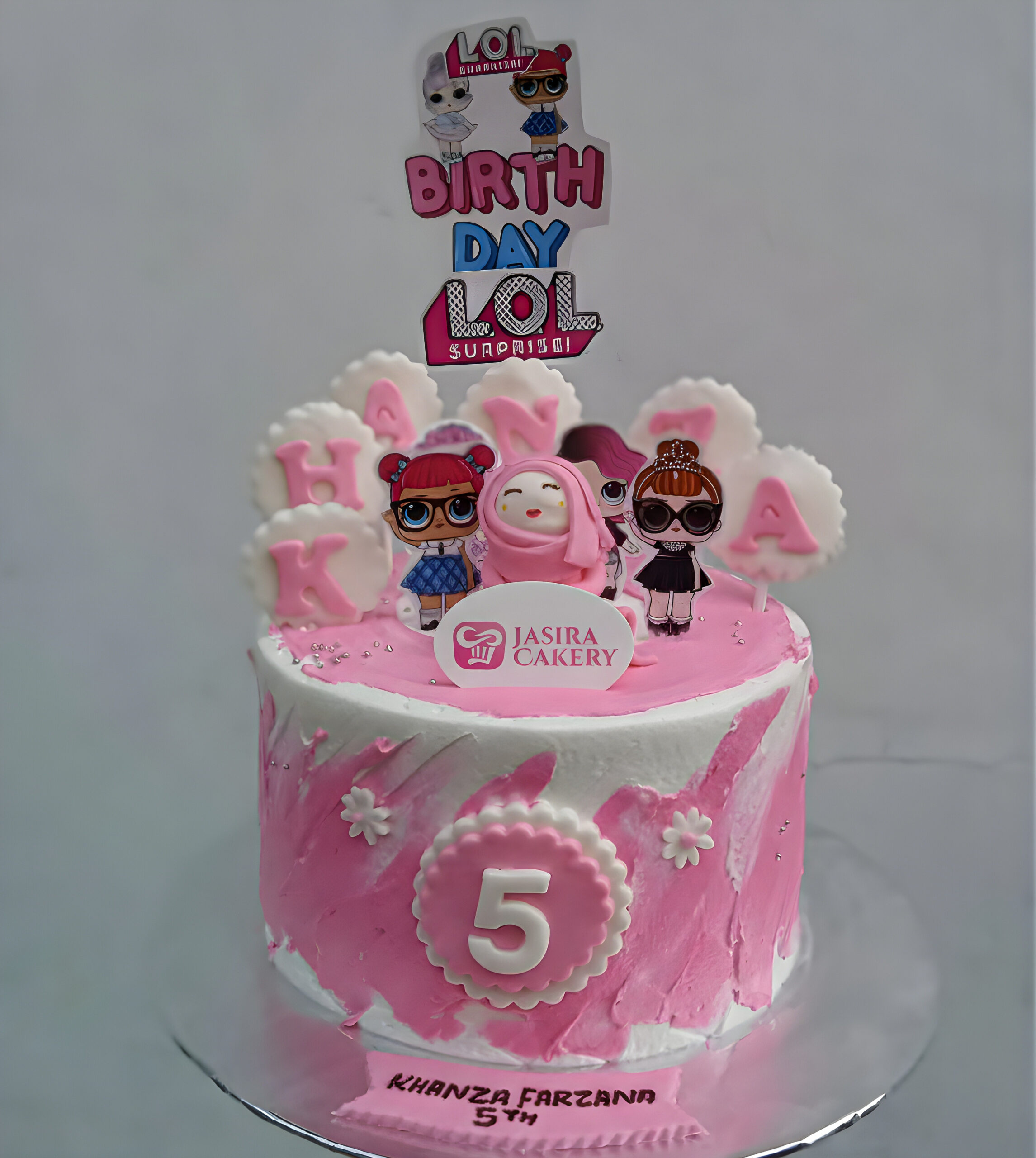 Custom Cake Tema LOL Surprise by Jasira Cakery