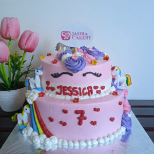 Custom Cake 2 tingkat Tema Little Pony by Jasira Cakery