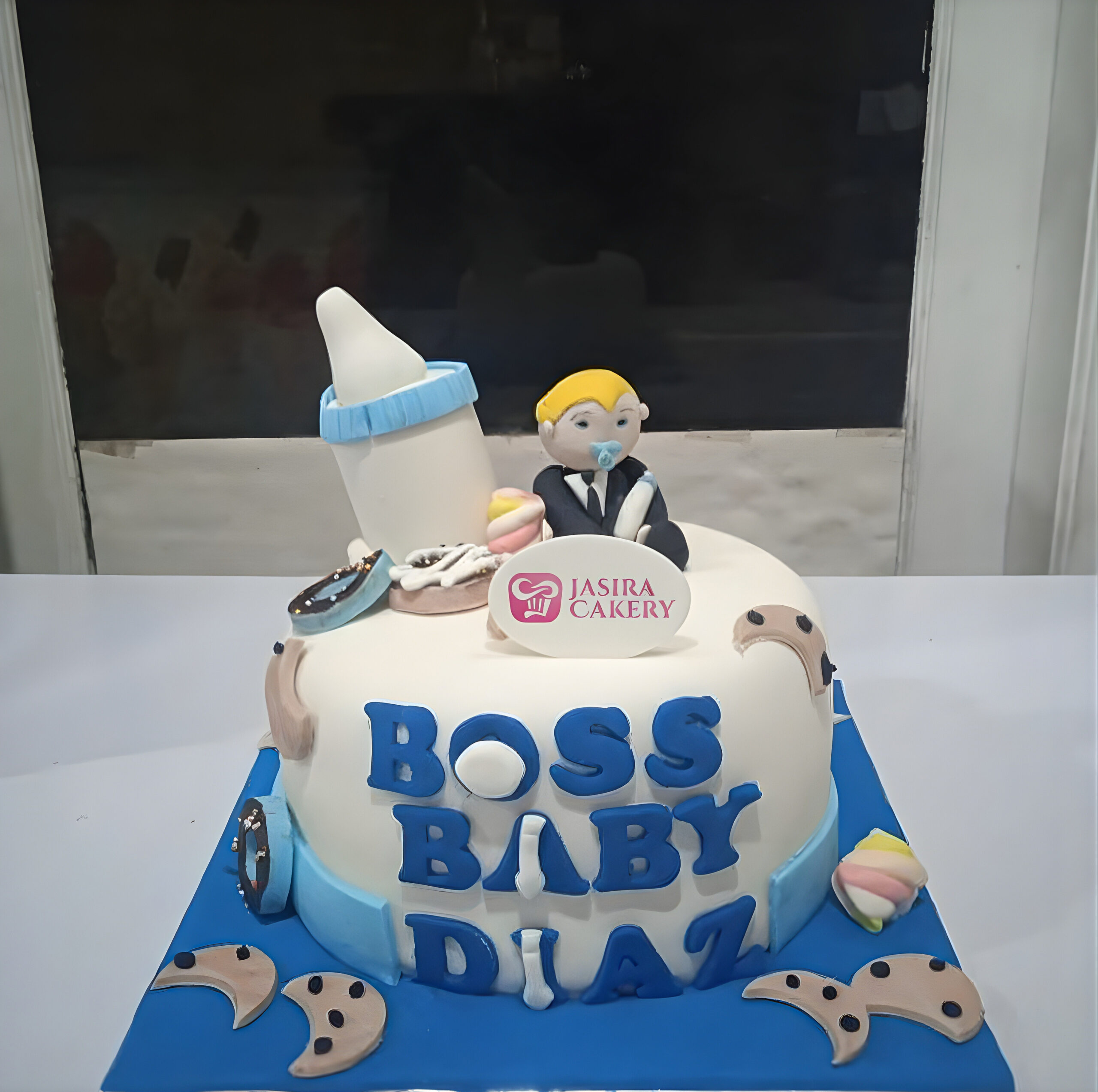 Custom Cake Fondant Tema Boss Baby by Jasira Cakery