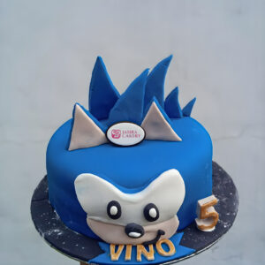 Custom Cake Fondant Tema Sonic by Jasira Cakery