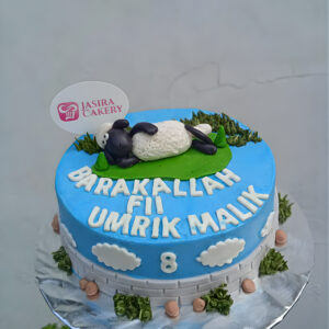 Custom Cake Fondan Tema Shaun the Sheep by Jasira Cakery
