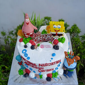 Custom Cake Tema Spongebob by Jasira Cakery