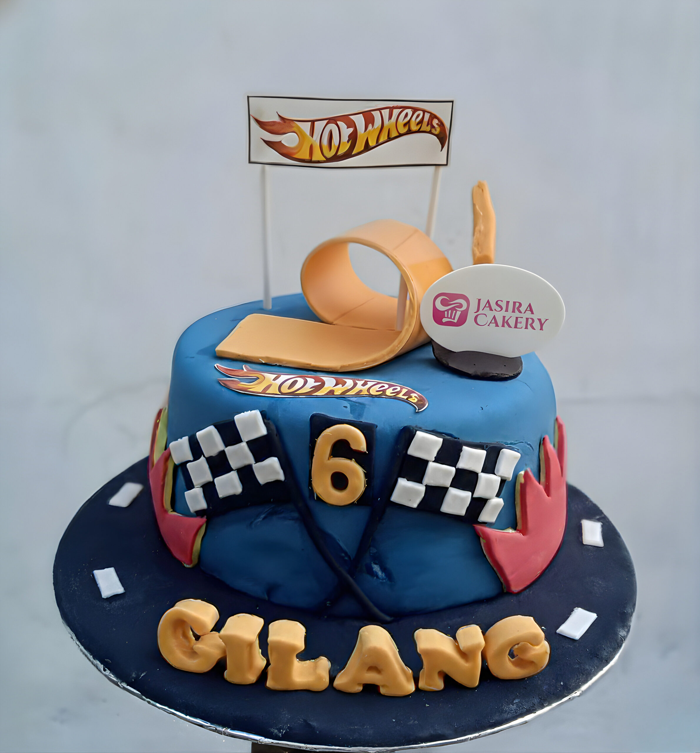 Custom Cake Fondant Tema Hotwheels by Jasira Cakery
