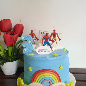 Custom Cake Tema Spiderman by Jasira Cakery