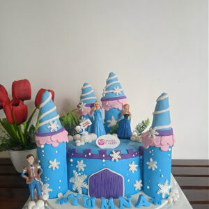 Custom Cake Tema Frozen by Jasira Cakery