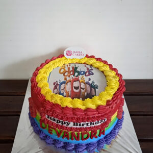 Custom Cake Tema Edible Oddbots by Jasira Cakery
