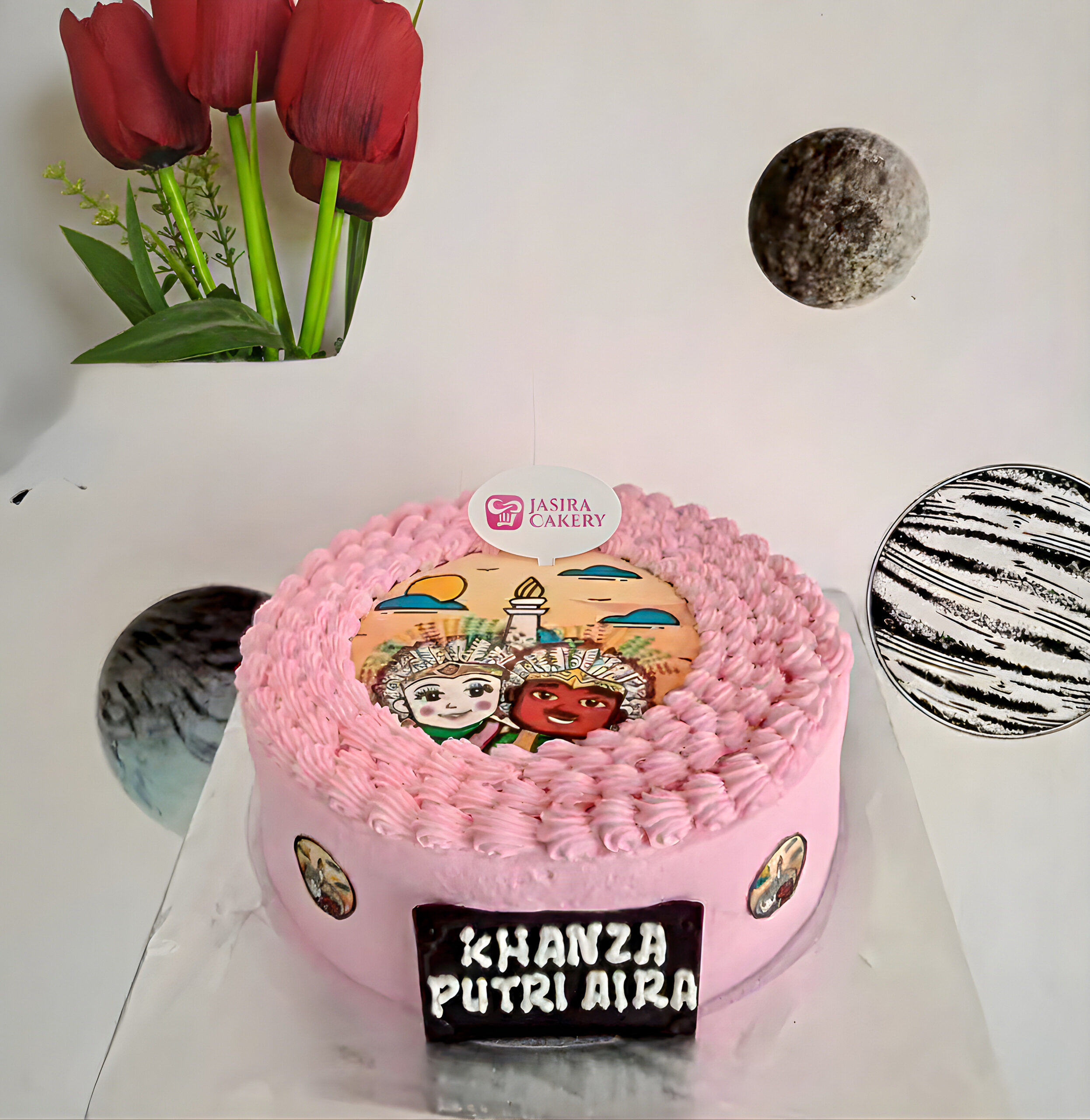 Custom Cake Edible Ondel-ondel by Jasira Cakery