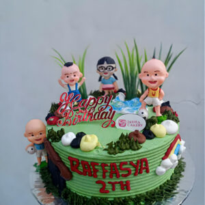Custom Cake Tema Upin-Ipin by Jasira Cakery