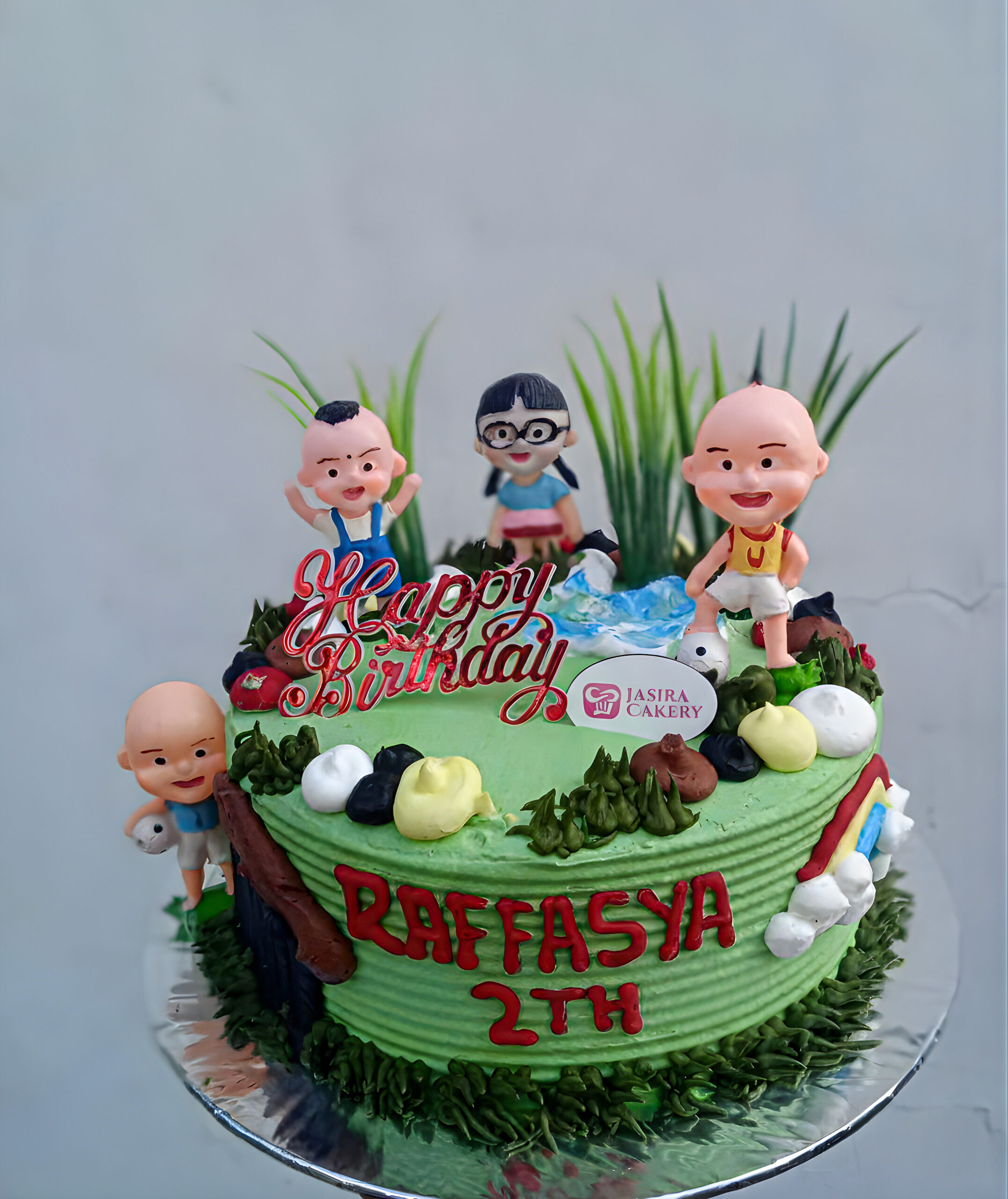 Custom Cake Tema Upin-Ipin by Jasira Cakery