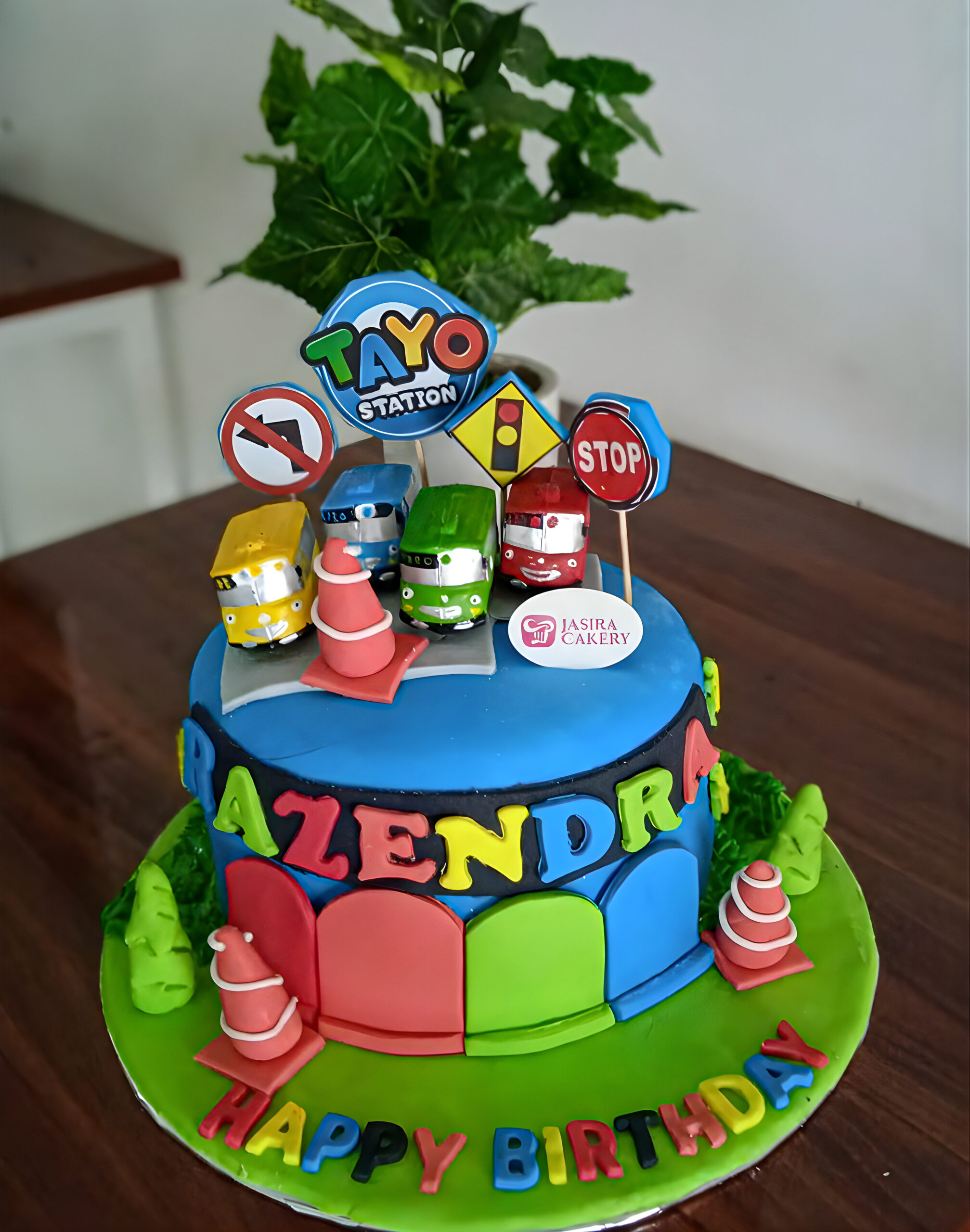 Custom Cake Fondant Tema Tayo by Jasira Cakery