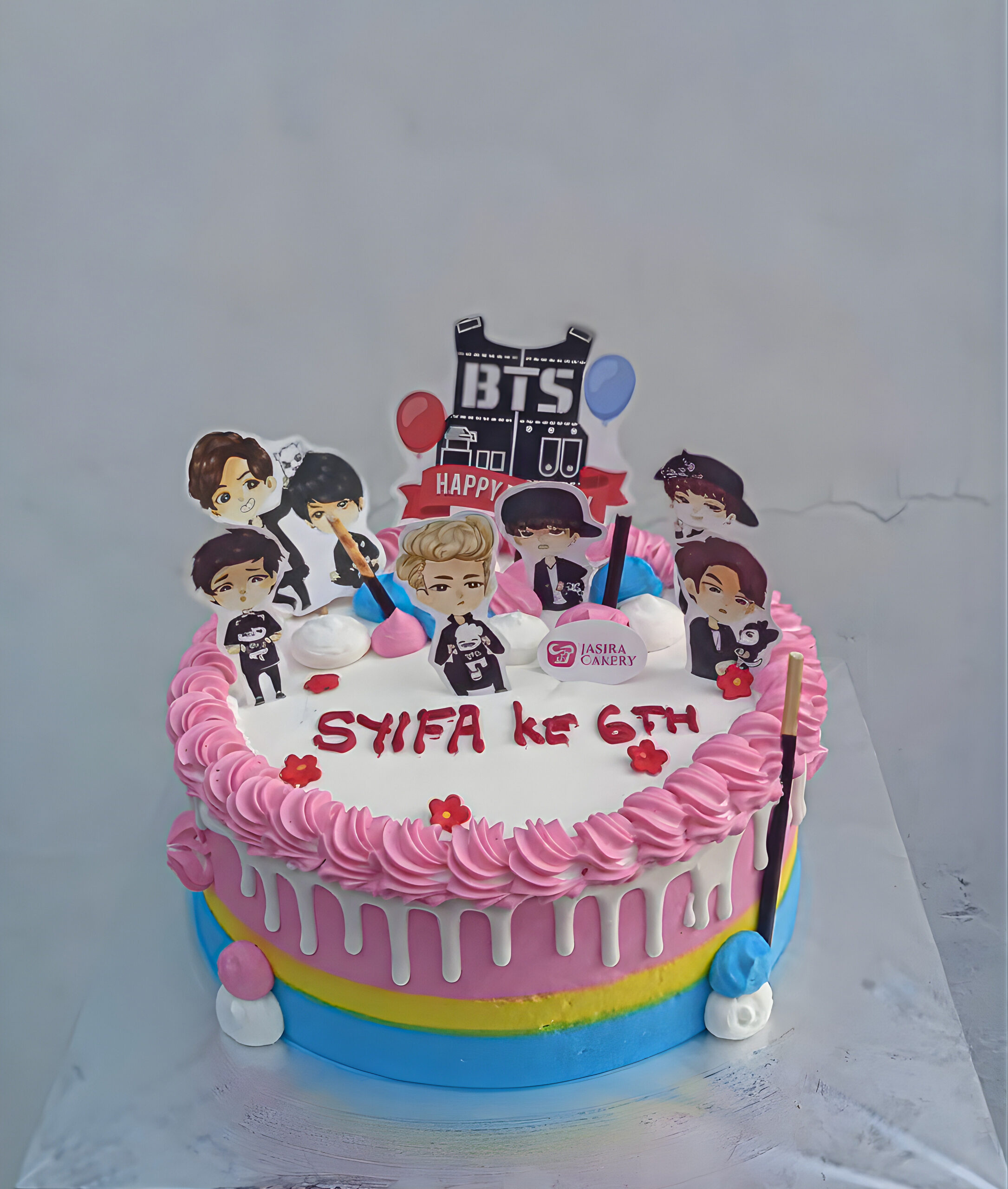 Custom Cake Tema BTS by Jasira Cakery