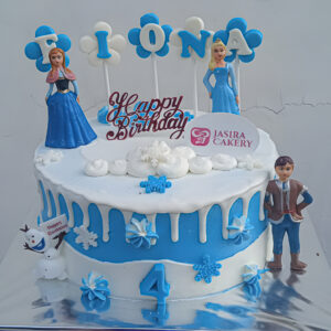 Custom Cake Tema Frozen by Jasira Cakery