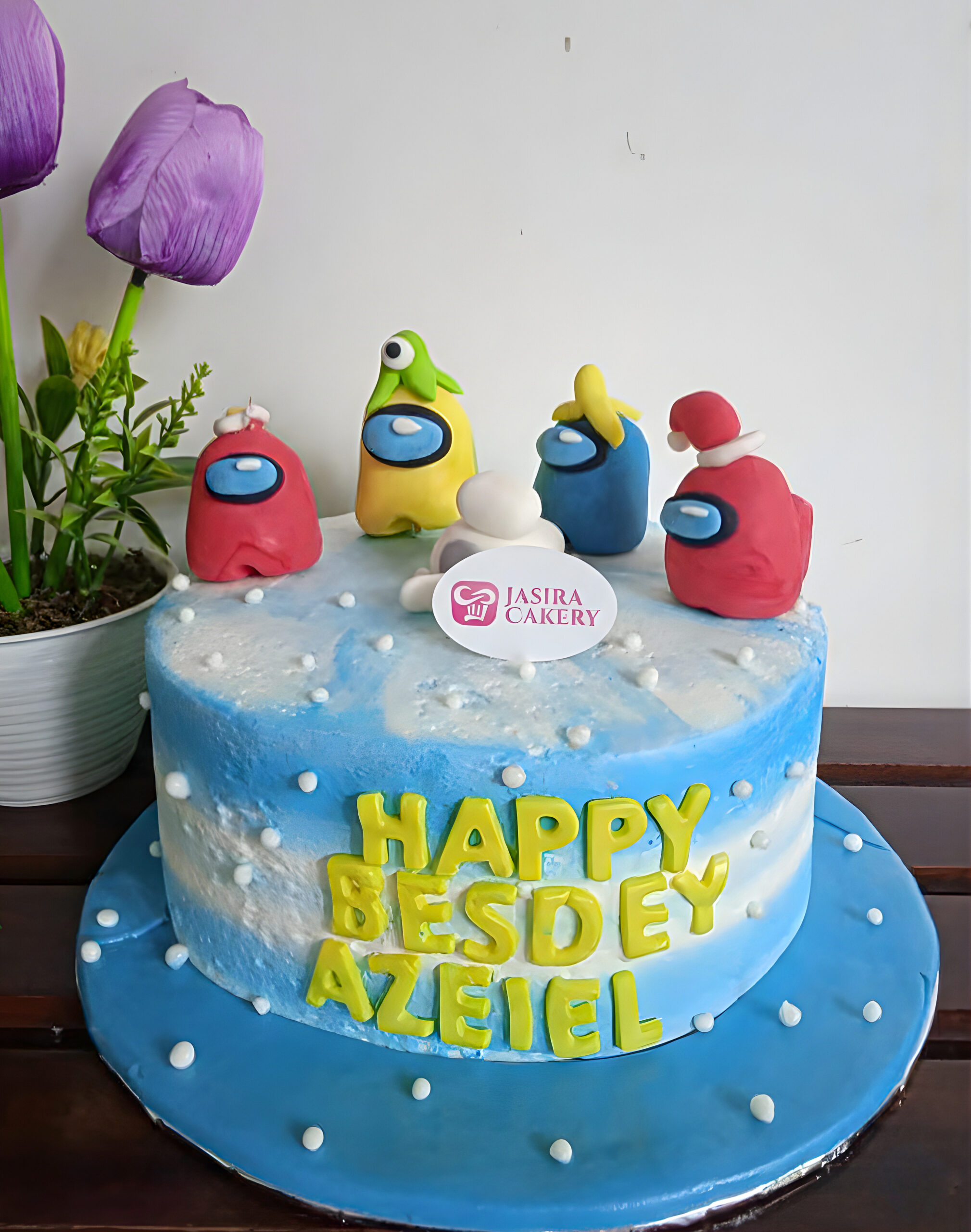 Custom Cake Tema Among Us by Jasira Cakery