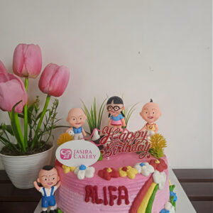 Custom Cake Tema Upin-Ipin by Jasira Cakery