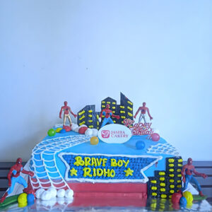 Custom Cake Tema Spiderman by Jasira Cakery