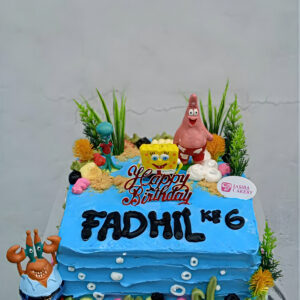 Custom Cake Tema Spongebob by Jasira Cakery