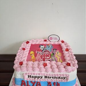 Custom Cake Tema Edible Little Pony by Jasira Cakery
