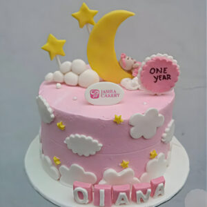 Custom Cake Fondant Tema Good Dream by Jasira Cakery