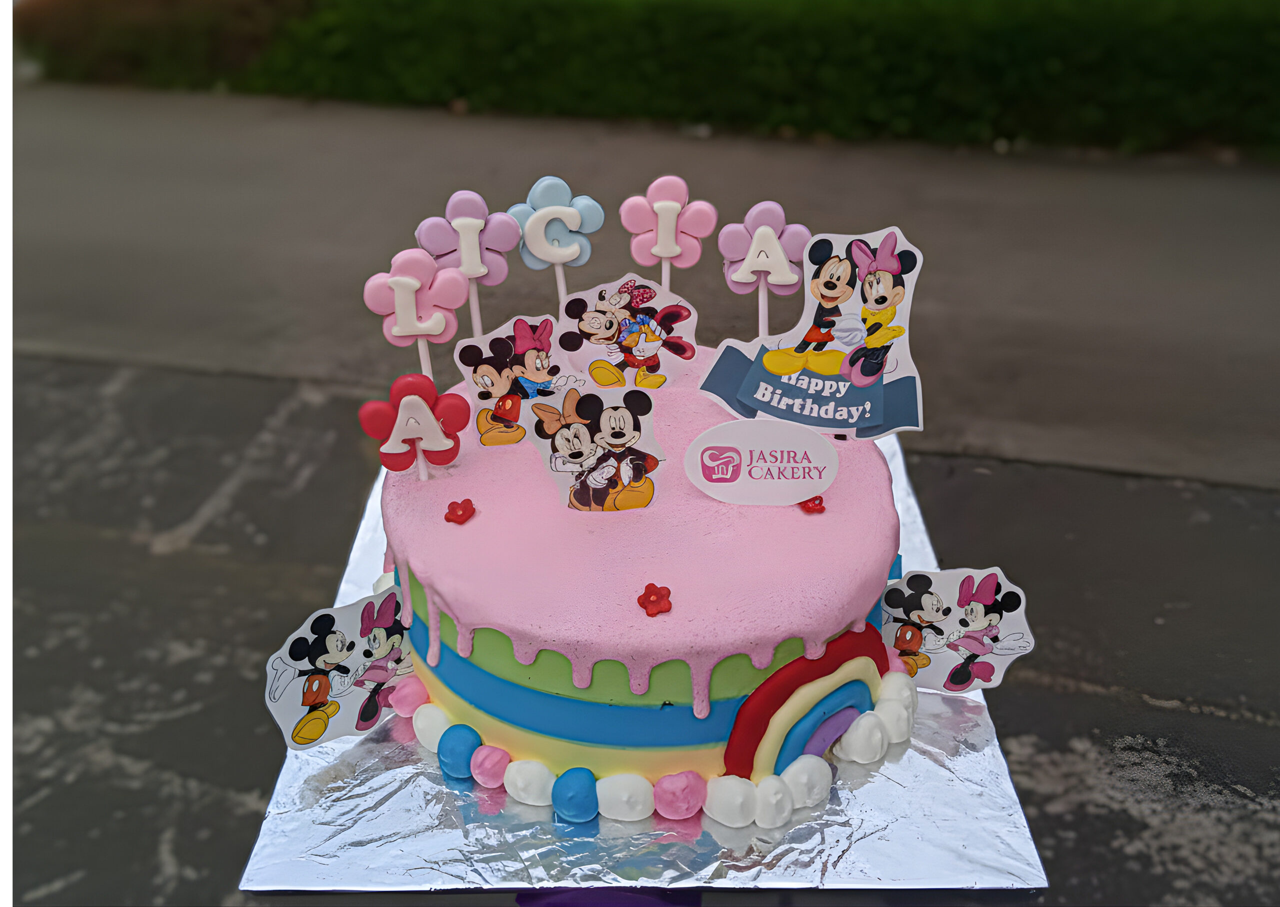 Custom Cake Tema Mickey Mouse by Jasira Cakery