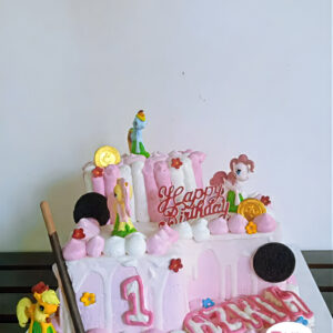 Custom Cake 2 Tingkat Tema Little Pony by Jasira Cakery