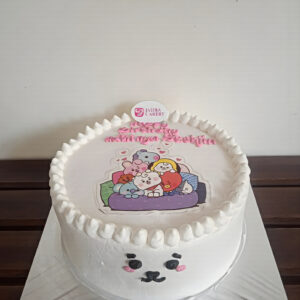 Custom Cake Tema Edible BT21 by Jasira Cakery