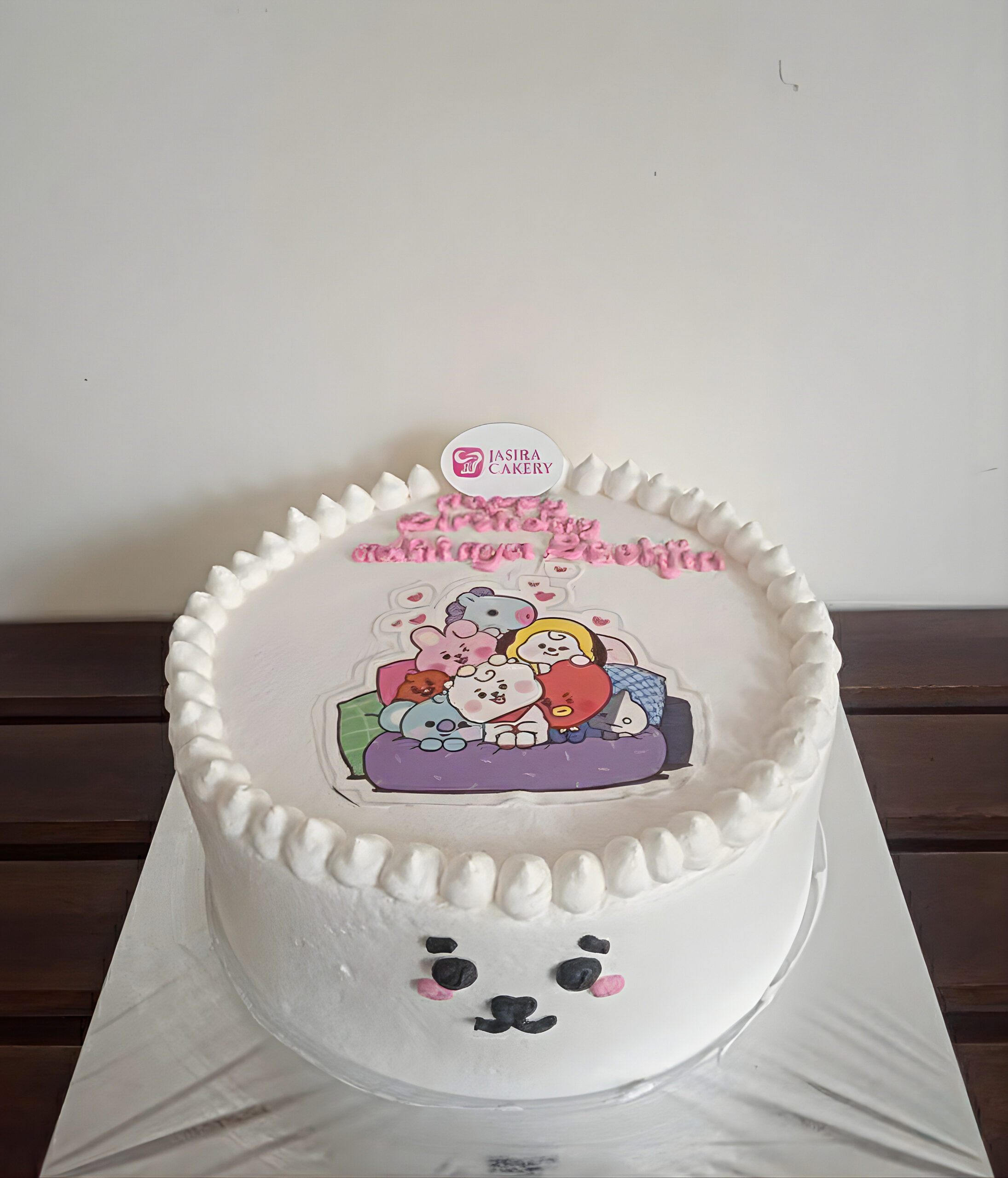 Custom Cake Tema Edible BT21 by Jasira Cakery