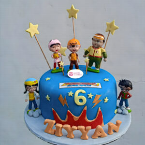 Custom Cake Fondant Tema BoBoiBoy by Jasira Cakery